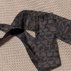 Dior Black and Gray Patterned Tie
